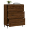 Dressoir 69,5x34x90 cm bewerkt hout bruineikenkleurig