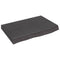 Tafelblad 60x40x6 cm behandeld massief eikenhout donkergrijs