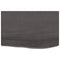 Tafelblad 60x40x6 cm behandeld massief eikenhout donkergrijs