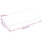 Tafelblad 60x40x6 cm behandeld massief eikenhout donkergrijs