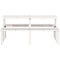 Picknicktafel 160x134x75 cm massief grenenhout wit