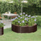 Plantenbak 140x140x36 cm gepoedercoat staal bruin