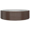 Plantenbak 140x140x36 cm gepoedercoat staal bruin