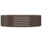 Plantenbak 140x140x36 cm gepoedercoat staal bruin