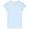 Kindershirt fiets 116 lichtblauw