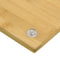 Kookplaatafdekkingen 2 st 50x28x1,5 cm bamboe