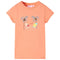 Kindershirt 128 perzikkleurig