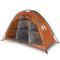 Opbergtent 9 vakken 125x50x68 cm 185T taft grijs en oranje
