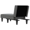 Chaise longue stof donkergrijs