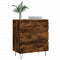 Dressoir 60x35x70 cm bewerkt hout gerookt eikenkleurig