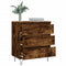 Dressoir 60x35x70 cm bewerkt hout gerookt eikenkleurig