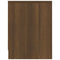 Nachtkastje 40x30x40 cm bewerkt hout bruineikenkleurig
