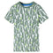 Kindershirt 92 ecru en donkerklimopgroen