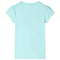 Kindershirt 140 lichtzeeblauw
