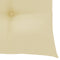 Stoelkussens 4 st 50x50x7 cm stof crmewit
