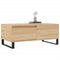 Salontafel 90x50x36,5 cm bewerkt hout sonoma eikenkleurig