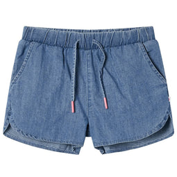 Kindershorts 92 denimblauw