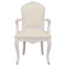 Eetkamerstoel 62x59,5x100,5 cm linnen beige