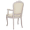 Eetkamerstoel 62x59,5x100,5 cm linnen beige