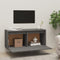 Wandkast 80x30x35 cm massief grenenhout grijs