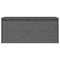 Wandkast 80x30x35 cm massief grenenhout grijs