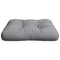Palletkussen 60x60x12 cm stof grijs