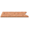 Bureaublad 110x(50-55)x1,5 cm massief beukenhout