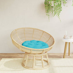 Zitkussen rond 60x11 cm oxford stof turquoise