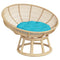 Zitkussen rond 60x11 cm oxford stof turquoise