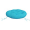 Zitkussen rond 60x11 cm oxford stof turquoise