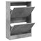 Schoenenkast 60x21x87,5 cm bewerkt hout betongrijs