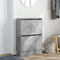 Schoenenkast 60x21x87,5 cm bewerkt hout betongrijs