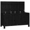 Tuinbox 115x49x60 cm massief grenenhout zwart
