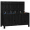 Tuinbox 115x49x60 cm massief grenenhout zwart