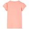 Kindershirt fiets 128 neonkoraalkleurig