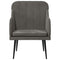 Fauteuil 63x76x80 cm fluweel donkergrijs