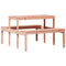 Picknicktafel 110x134x75 cm massief douglashout