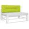 Palletkussen 120x40x12 cm stof heldergroen