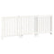 Radiatorombouw 210x21x85 cm massief grenenhout wit