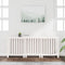 Radiatorombouw 210x21x85 cm massief grenenhout wit