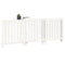 Radiatorombouw 210x21x85 cm massief grenenhout wit