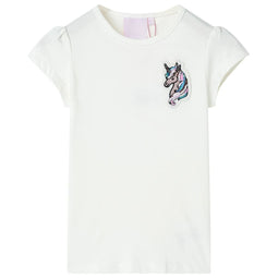 Kindershirt 116 ecru