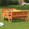 Picknicktafel voor kinderen 88x122x58 cm grenenhout wasbruin