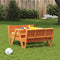 Picknicktafel voor kinderen 88x122x58 cm grenenhout wasbruin