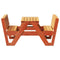 Picknicktafel voor kinderen 88x122x58 cm grenenhout wasbruin