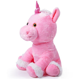 Pluche Eenhoorn 72 cm kleur Roze