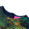 Kinderjurk met lange mouwen kattenprint 92 marineblauw