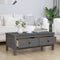 Salontafel 100x50x40 cm massief grenenhout grijs