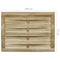 Poort 100x75 cm gempregneerd grenenhout groen