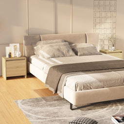 Nachtkastjes 2 st 45x34x44,5 cm spaanplaat sonoma eikenkleurig